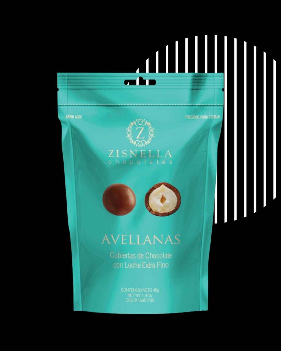 Zisnella Avellanas Cubiertas De Chocolate Con Leche 42% Cacao (40g)